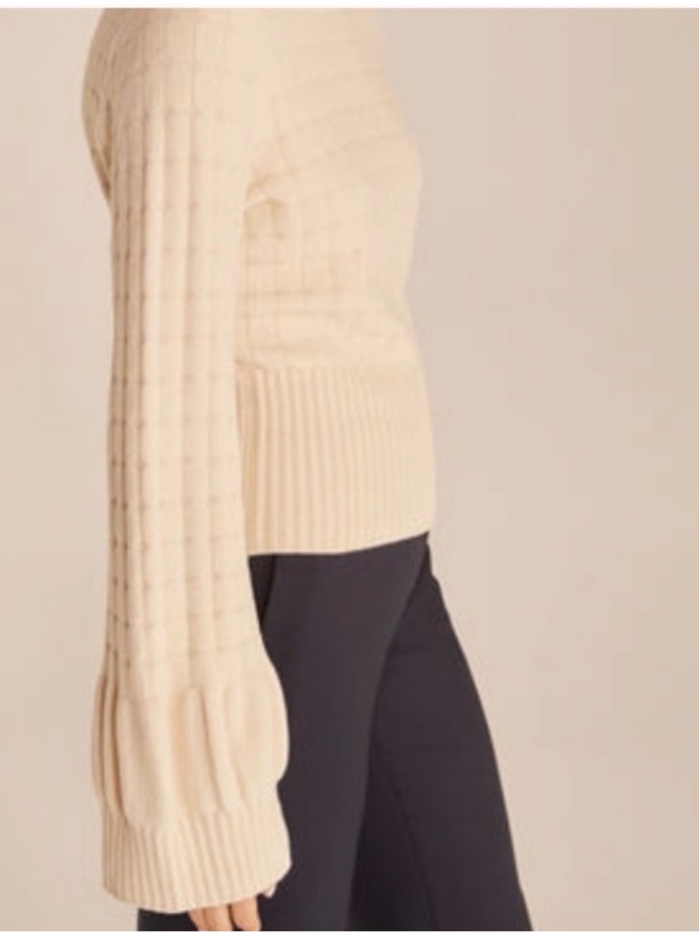 Rebecca Taylor quilted velvet sweater - Picture 2 of 10